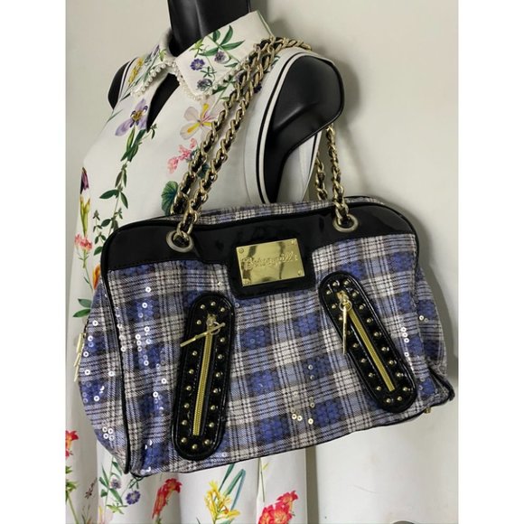 BETSEY JOHNSON Faux Leather Multicolor Tote Bag - Picture 7 of 11